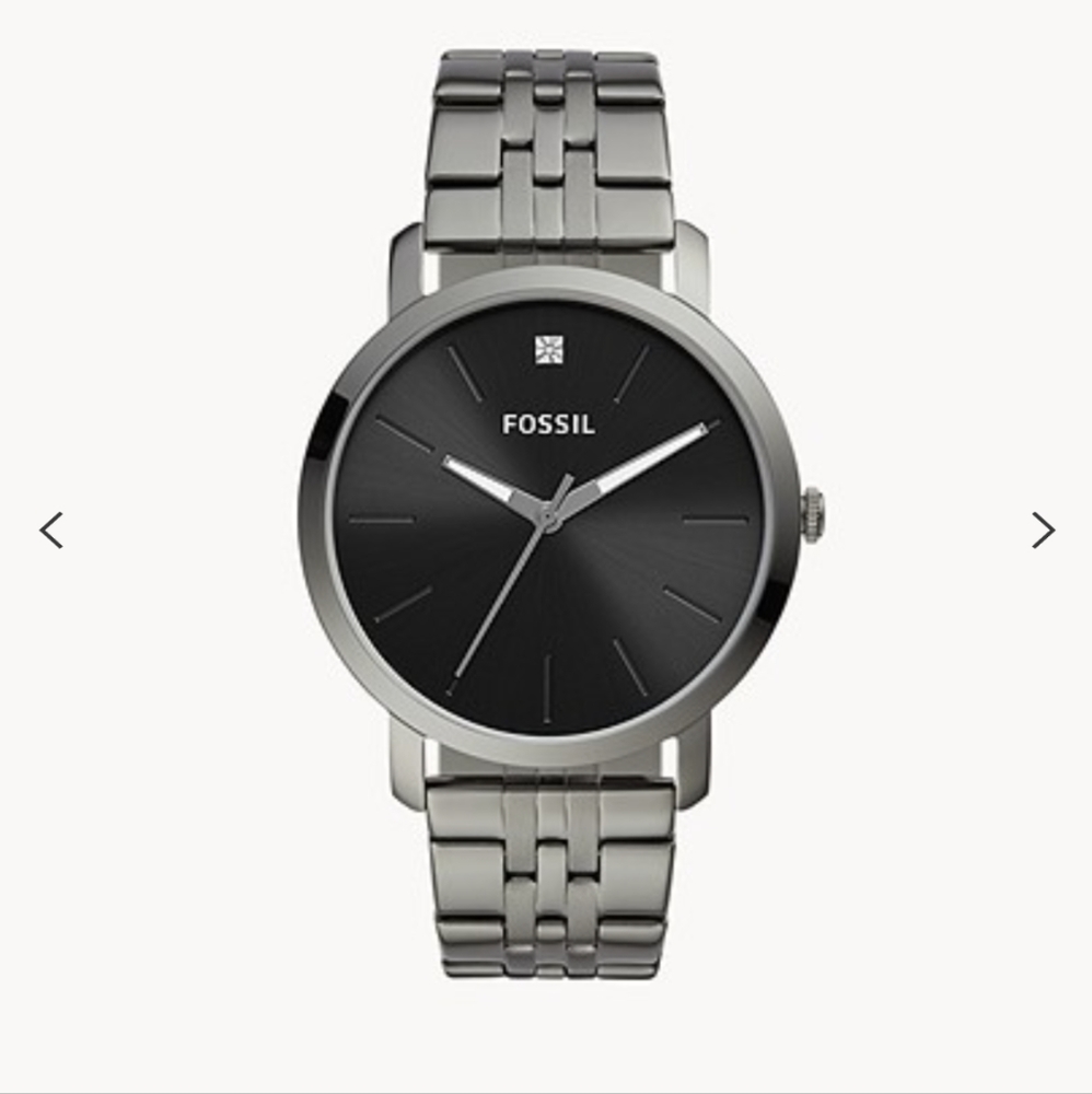 Fossil Lux Luther Smoke Stainless Steel Watch